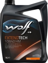 Моторное масло Wolf ExtendTech 10W-40 HM 4л