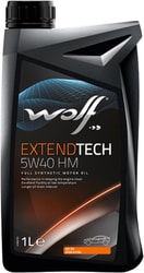 Моторное масло Wolf ExtendTech 5W-40 HM 1л