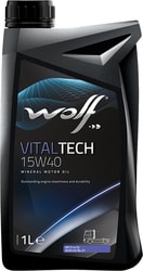 Моторное масло Wolf VitalTech 15W-40 1л