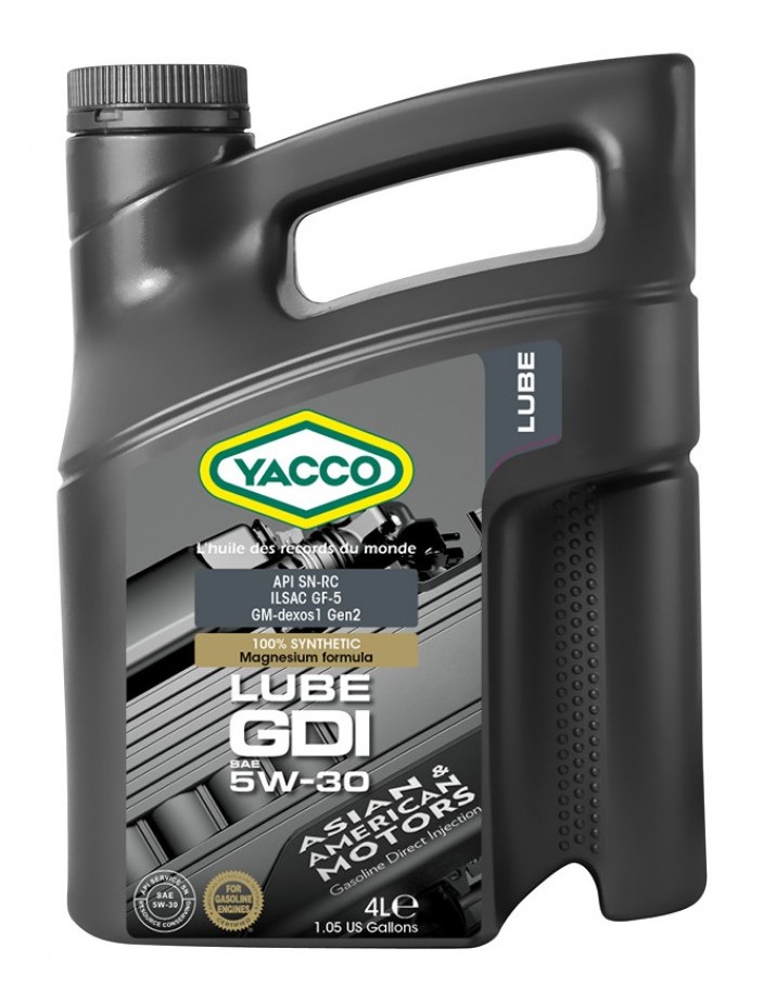 Моторное масло Yacco LUBE GDI 5W-30 4л