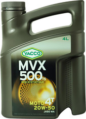 Моторное масло Yacco MVX 500 TS 4T 20W-50 4л