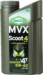 Моторное масло Yacco MVX Scoot 4 Synth 5W-40 1л