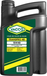Моторное масло Yacco TRANSPRO 40 15W-40 5л