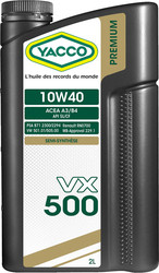 Моторное масло Yacco VX 500 10W-40 2л