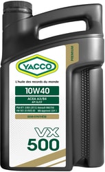 Моторное масло Yacco VX 500 10W-40 4л