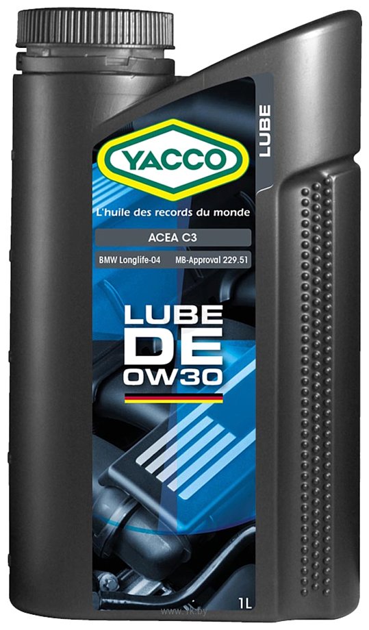 Моторные масла YACCO YACCO 0W30 LUBE DE1