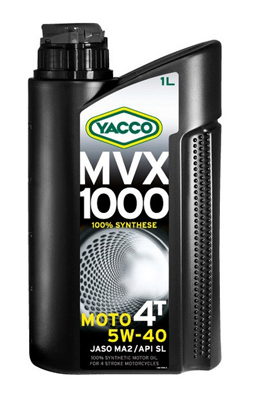 Моторные масла YACCO YACCO 10W40 MVX 1000 4T1