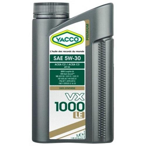 Моторные масла YACCO YACCO 5W30 VX 1000 LE1