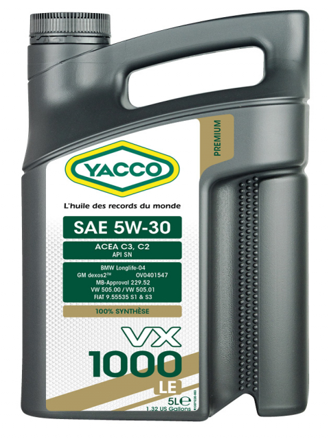 Моторные масла YACCO YACCO 5W30 VX 1000 LE5