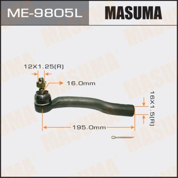 ME9805L MASUMA Наконечник поперечной рулевой тяги