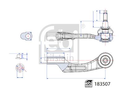 183507 FEBI BILSTEIN Наконечник поперечной рулевой тяги