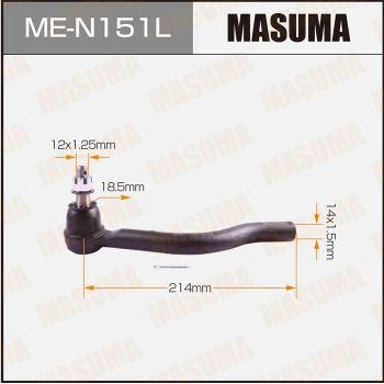 MEN151L MASUMA Наконечник поперечной рулевой тяги