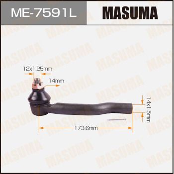ME7591L MASUMA Наконечник поперечной рулевой тяги