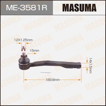 ME3581R MASUMA Наконечник поперечной рулевой тяги