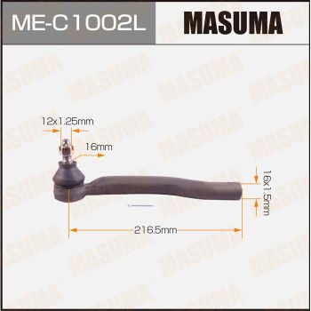 MEC1002L MASUMA Наконечник поперечной рулевой тяги