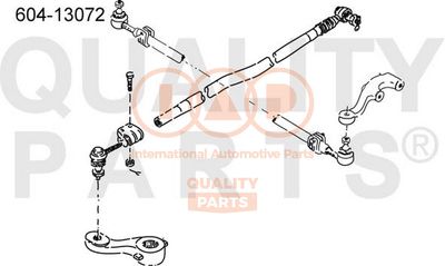 60413072 IAP QUALITY PARTS Наконечник поперечной рулевой тяги