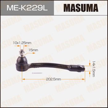 MEK229L MASUMA Наконечник поперечной рулевой тяги