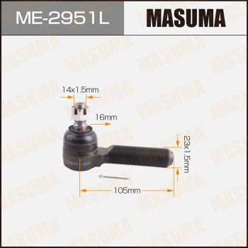 ME2951L MASUMA Наконечник поперечной рулевой тяги