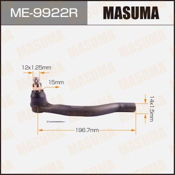 ME9922R MASUMA Наконечник поперечной рулевой тяги