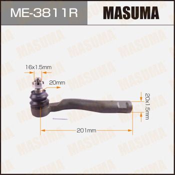 ME3811R MASUMA Наконечник поперечной рулевой тяги