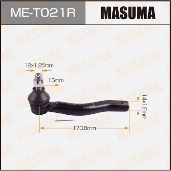 MET021R MASUMA Наконечник поперечной рулевой тяги