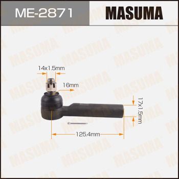 ME2871 MASUMA Наконечник поперечной рулевой тяги