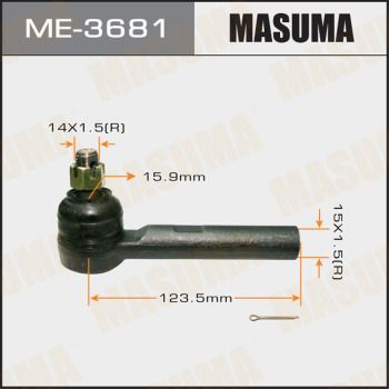 ME3681 MASUMA Наконечник поперечной рулевой тяги