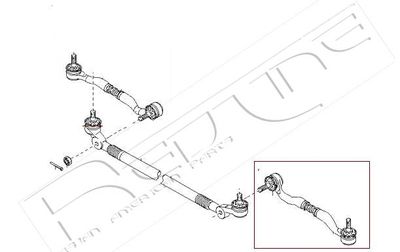 40KI028 RED-LINE Наконечник поперечной рулевой тяги