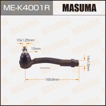 MEK4001R MASUMA Наконечник поперечной рулевой тяги