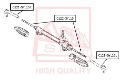 0121GYL15R ASVA Наконечник поперечной рулевой тяги
