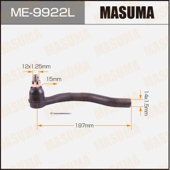 ME9922L MASUMA Наконечник поперечной рулевой тяги