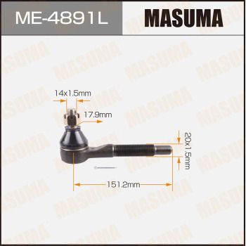 ME4891L MASUMA Наконечник поперечной рулевой тяги