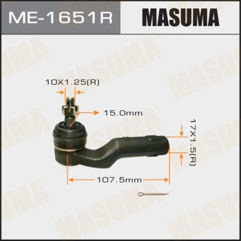 ME1651R MASUMA Наконечник поперечной рулевой тяги