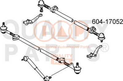 60417052 IAP QUALITY PARTS Наконечник поперечной рулевой тяги