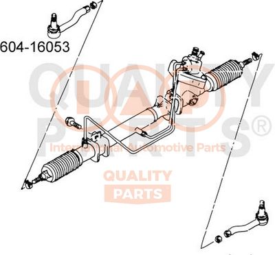 60416053 IAP QUALITY PARTS Наконечник поперечной рулевой тяги