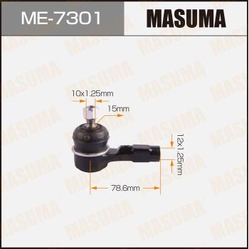 ME7301 MASUMA Наконечник поперечной рулевой тяги