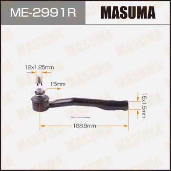 ME2991R MASUMA Наконечник поперечной рулевой тяги