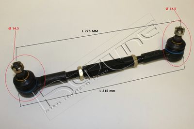 40TA017 RED-LINE Наконечник поперечной рулевой тяги