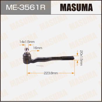 ME3561R MASUMA Наконечник поперечной рулевой тяги