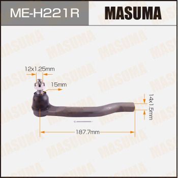 MEH221R MASUMA Наконечник поперечной рулевой тяги