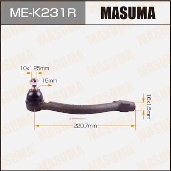 MEK231R MASUMA Наконечник поперечной рулевой тяги