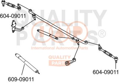 60409011 IAP QUALITY PARTS Наконечник поперечной рулевой тяги