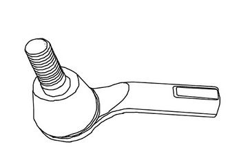 362123 WXQP Наконечник поперечной рулевой тяги