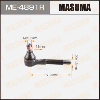 ME4891R MASUMA Наконечник поперечной рулевой тяги