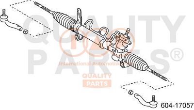 60417057 IAP QUALITY PARTS Наконечник поперечной рулевой тяги