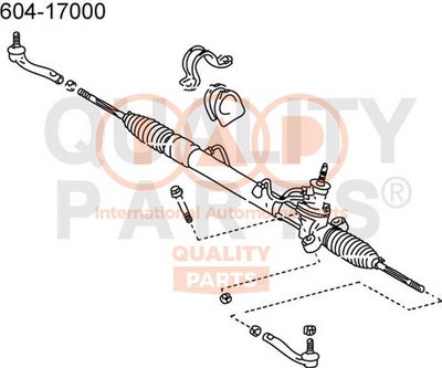 60417000 IAP QUALITY PARTS Наконечник поперечной рулевой тяги