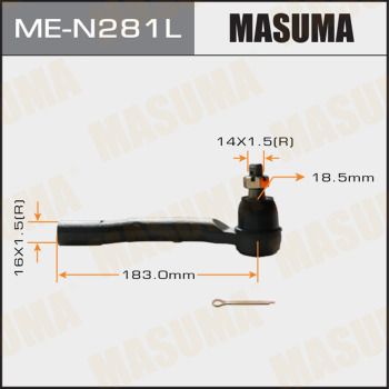 MEN281L MASUMA Наконечник поперечной рулевой тяги