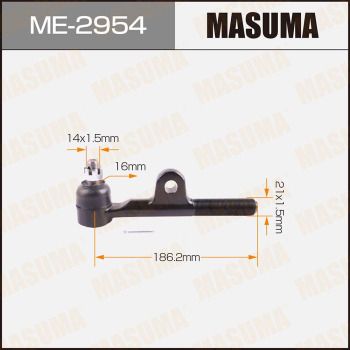 ME2954 MASUMA Наконечник поперечной рулевой тяги