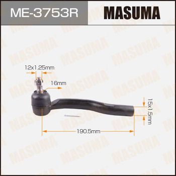 ME3753R MASUMA Наконечник поперечной рулевой тяги