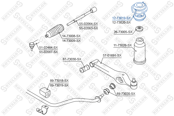 Подшипник Stellox                12-73019-SX